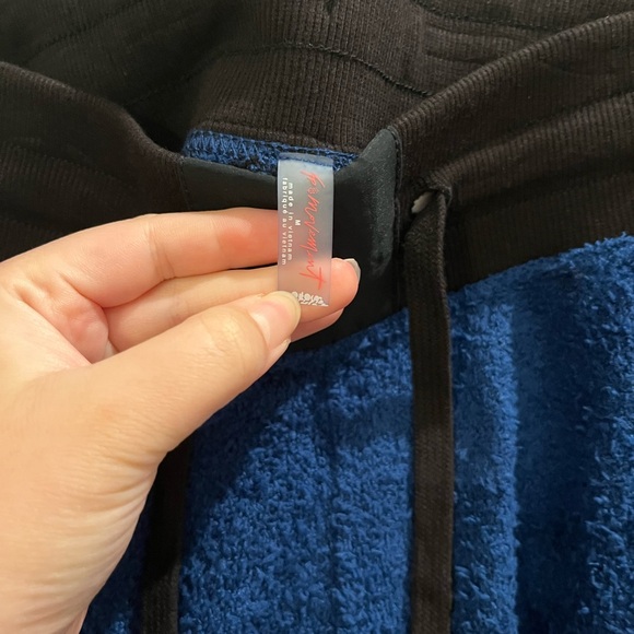 Free People Movement Cuddle Up Pants - Size Medium - Prep School Blue - NEW - Picture 3 of 10